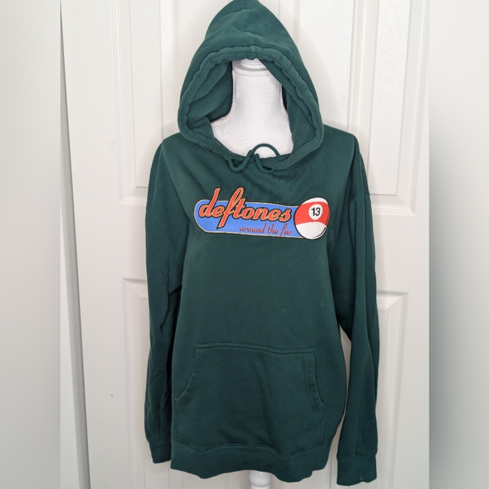 Deftones 1998 13 Ball Print Pullover Sweater Hoodie Large
